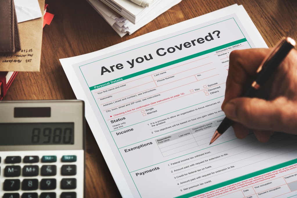 are you covered healthcare insurance protection concept